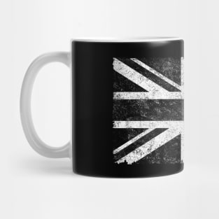 UK Flag  Black and White Mug